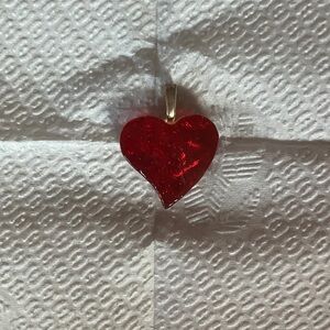 Heart-Shaped Red Pendant